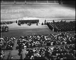 [Commencement - 1961 - Fout's Field - Graduates and Audience]