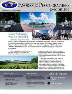 International Association of Panoramic Photographers e-Monitor, Volume 3, Number 1, September 2012