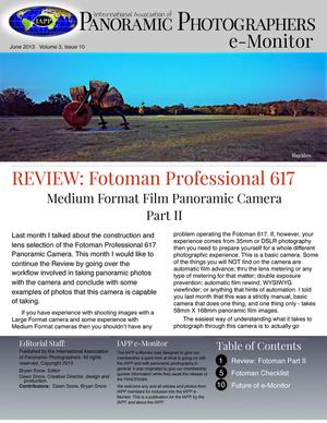 International Association of Panoramic Photographers e-Monitor, Volume 3, Number 10, June 2013