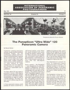 International Association of Panoramic Photographers [Newsletter], [Volume 8], Number 5, May 1991