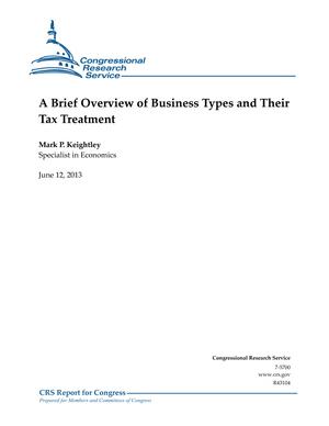 A Brief Overview of Business Types and Their Tax Treatment
