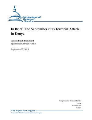 Primary view of object titled 'In Brief: The September 2013 Terrorist Attack in Kenya'.