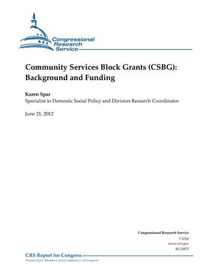 Community Services Block Grants (CSBG): Background and Funding