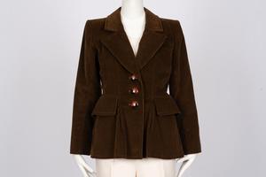 Brown blazer with peplum