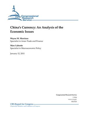 China's Currency: An Analysis of the Economic Issues
