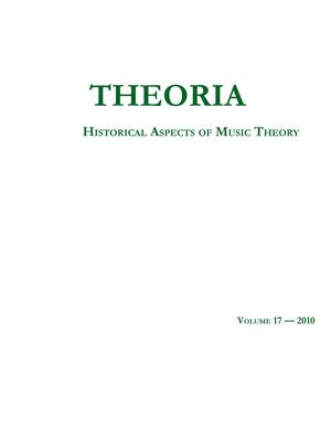 Primary view of object titled 'Theoria, Volume 17, 2010'.