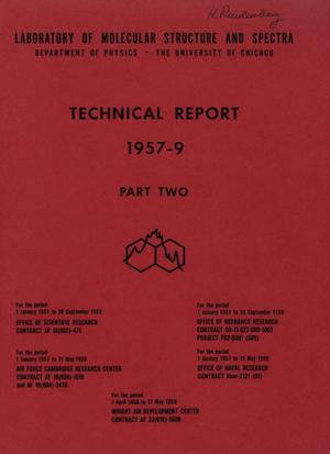 University of Chicago Laboratory of Molecular Structure and Spectra Technical Report: 1957-1959, Part 2