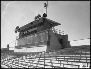 [Press Box at Fouts Field, 1957]