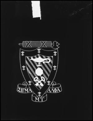 Primary view of object titled '[Sigma Alpha Mu coat of arms]'.