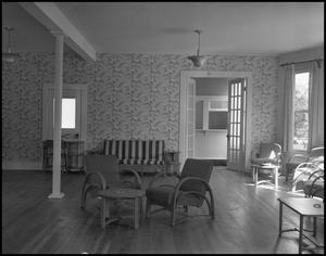 [Interior of Fraternity House]