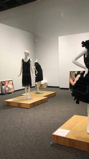 [Installation the exhibition "Black Dress"]