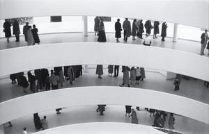 [A view above guests at the Guggenheim, 2]
