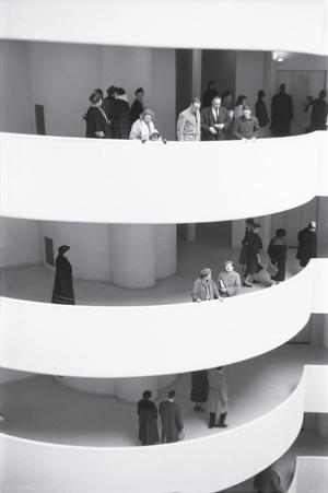 [A view of guests at the Guggenheim, 5]