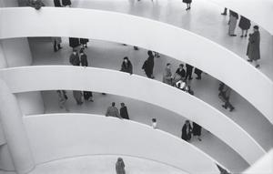 [A view above guests at the Guggenheim, 5]
