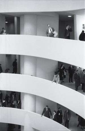 [A view of guests at the Guggenheim, 8]