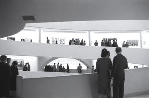 [A view of guests at the Guggenheim, 12]
