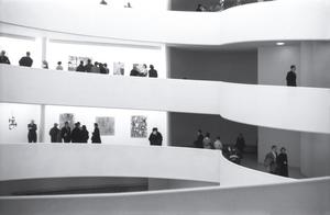 [A view of guests at the Guggenheim, 15]