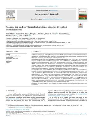 Neonatal per- and polyfluoroalkyl substance exposure in relation to retinoblastoma