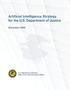 Report: Artificial Intelligence Strategy for the U.S. Department of Justice