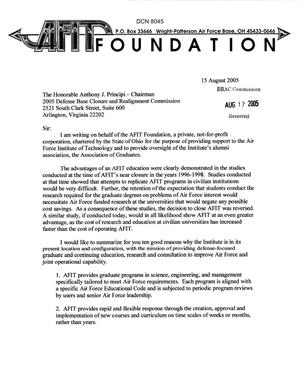 Coalition  Correspondence - Letter from AFIT Foundation