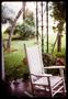 Thumbnail image of item number 1 in: '[White rocking chair on porch]'.