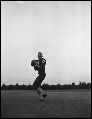 [Football Player No. 17 In a Throwing Position, September 1962]