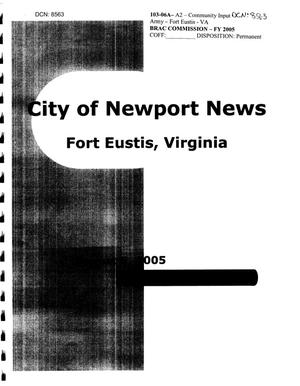 Primary view of object titled 'City of Newport News Community Input August 5 2005'.
