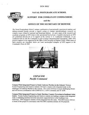 Naval Postgraduate School Support to Combatant Commanders.