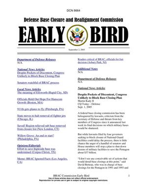 BRAC Early Bird 2 Septmber 2005