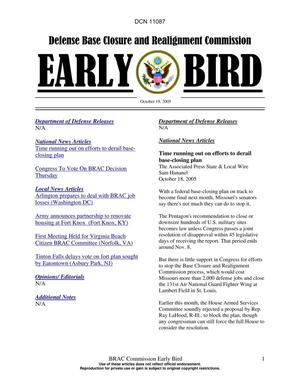 BRAC Early Bird 19 October 2005