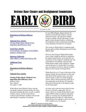 BRAC Early Bird 1 November 2005