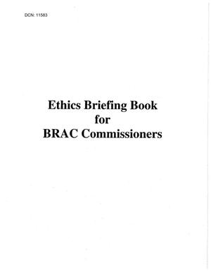 BRAC Commission - Ethics Briefing for Commissioners