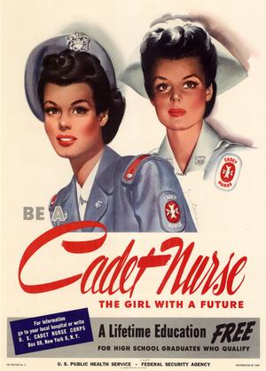 Be a cadet nurse : the girl with a future.