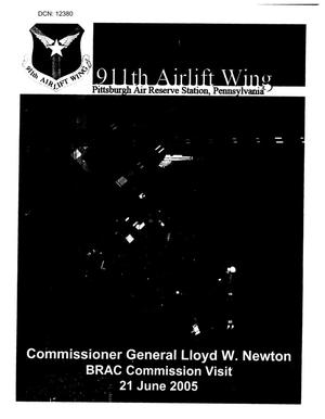 Commissioner Newton's Material - Pittsburgh International Airport Air Reserve Station