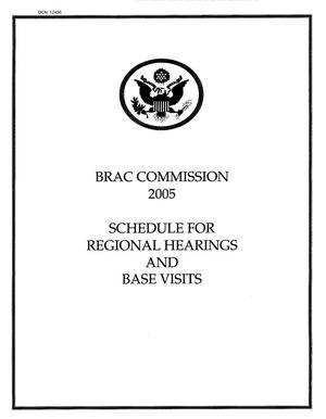 BRAC Commission - Chairman's Notes