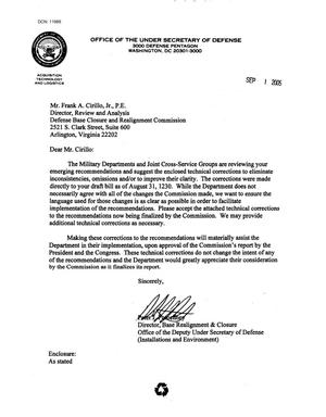 Executive Correspondence from DoD