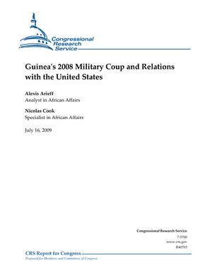 Primary view of object titled 'Guinea's 2008 Military Coup and Relations with the United States'.