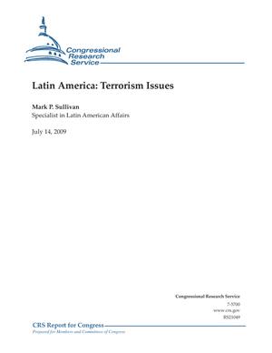 Primary view of object titled 'Latin America: Terrorism Issues'.