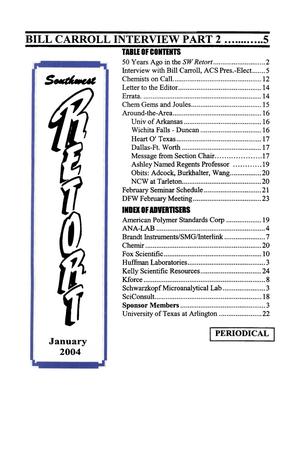 Southwest Retort, Volume 56, Number 5, January 2004