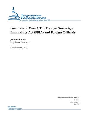 Samantar v. Yousef: The Foreign Sovereign Immunities Act (FSIA) and Foreign Officials