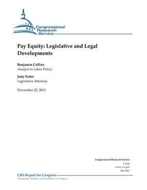 Pay Equity: Legislative and Legal Developments
