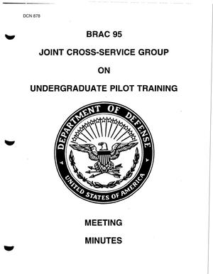 Undergraduate Pilot Training Program - Joint Cross Services Group Meeting Minutes