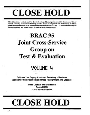JCSG - Test & Evaluation Volume 4; Meeting Minutes 11/8 & 16 1994