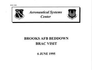Brooks Air Force Base - Presentation; Construction Project Data; Memorandum