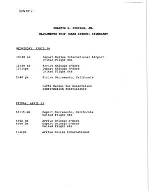 Air Force Team BRAC 1995 - Misc. Internal Working Documents
