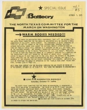 The Battlecry, Volume 1, Number 5, October 5, 1979