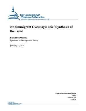 Nonimmigrant Overstays: Brief Synthesis of the Issue