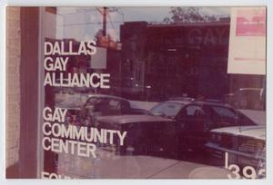 [Window of the Gay Community Center]