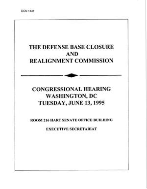 Congressional Hearing and Transcript, June 13, 1995 (Part 2 of 2)
