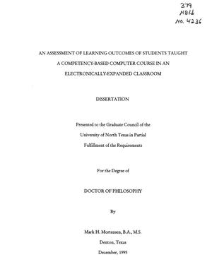 An Assessment of Learning Outcomes of Students Taught a Competency-Based Computer Course in an Electronically-Expanded Classroom